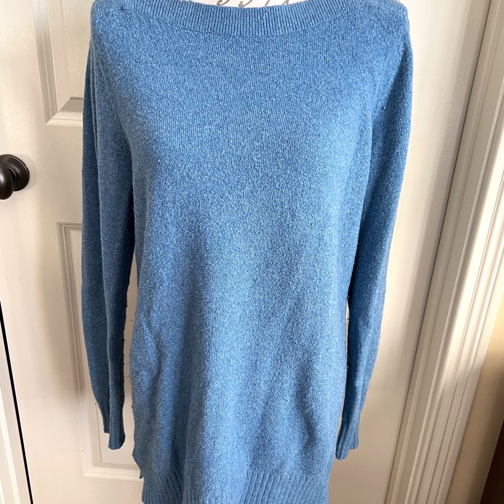 Blue Loft Boatneck Tunic Long Sweater